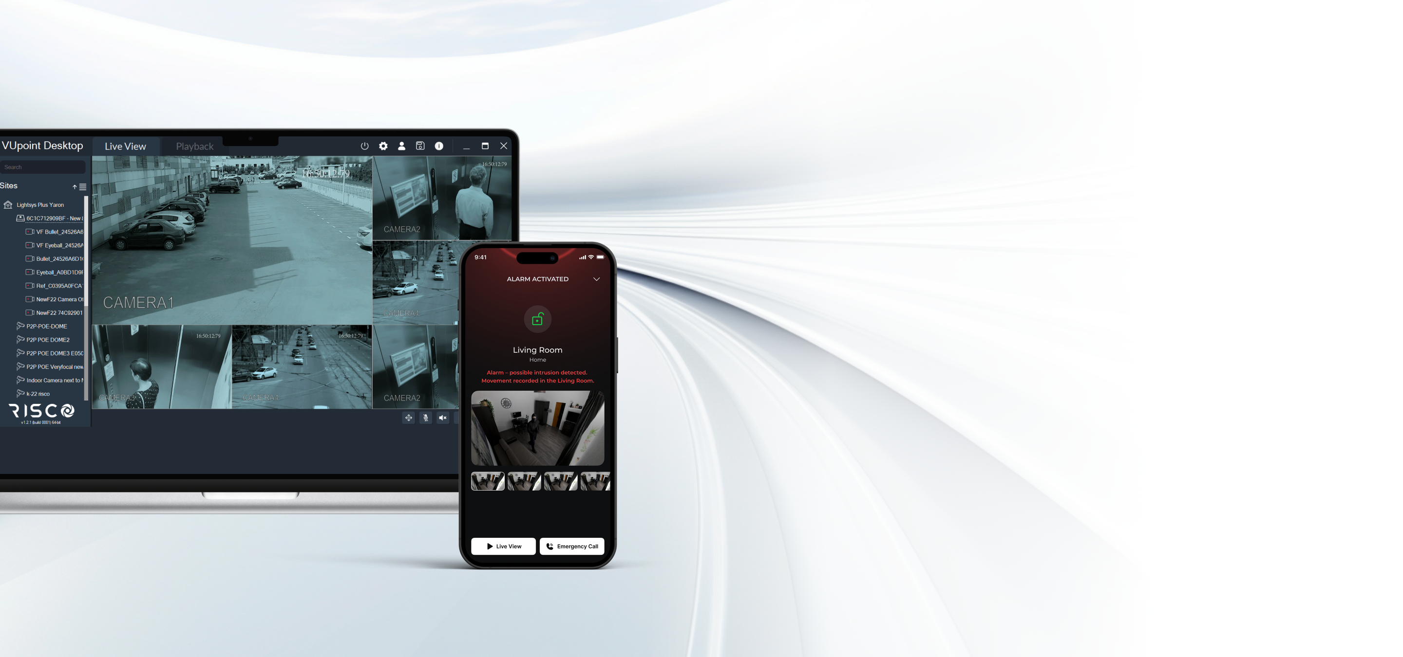 For Home Banner - Risco VUpoint Desktop