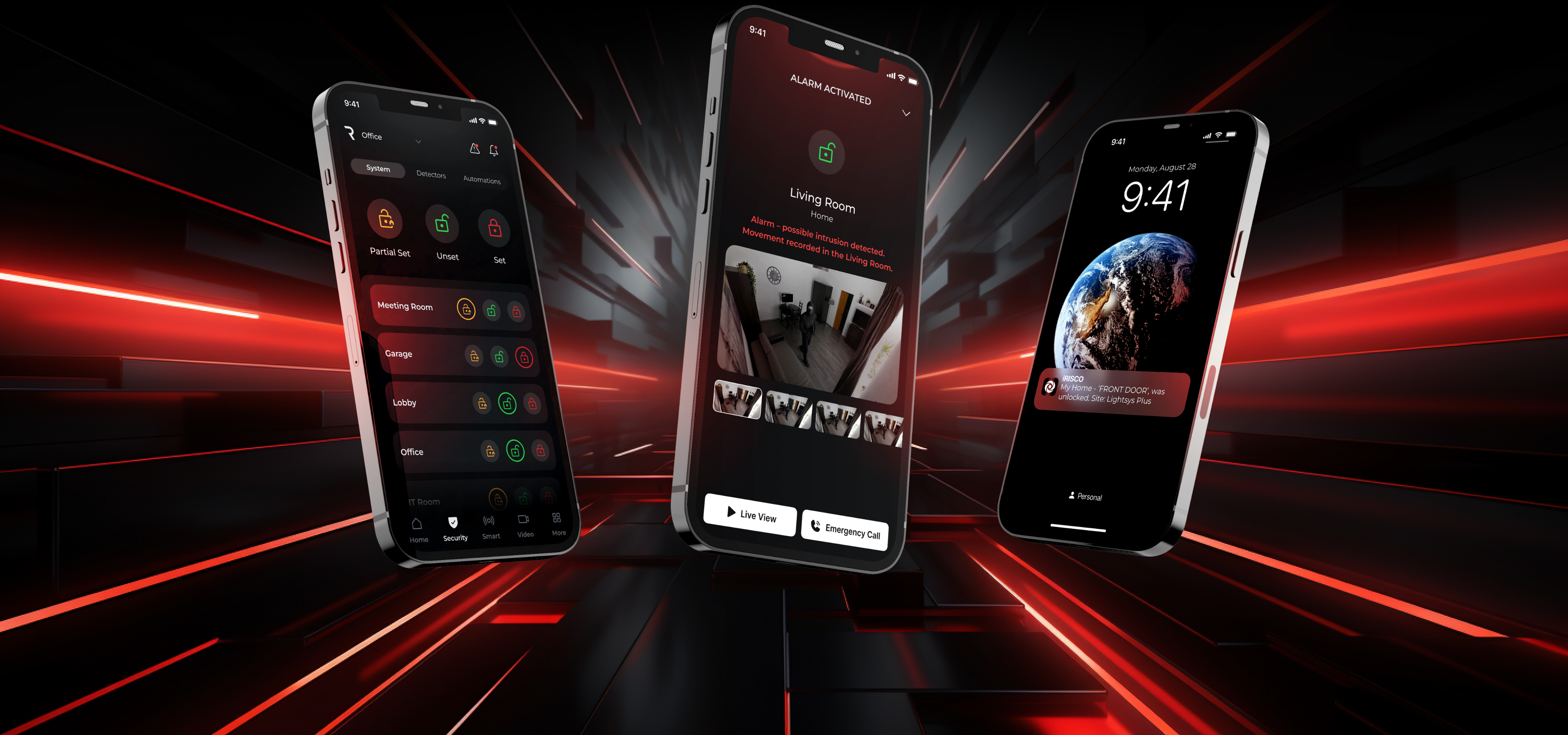 Intrusion detection Banner - One app concept Desktop